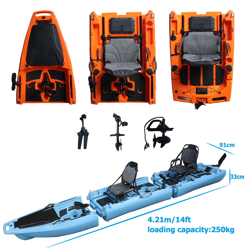 Fishing Kayak Seat - قارب كاياك قابل للفصل بطول 14